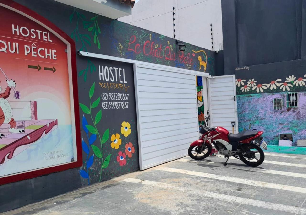 "Le Chat Qui Peche" Hostel A 150 Metros Da Praia De Pajucara Maceio  Exterior photo